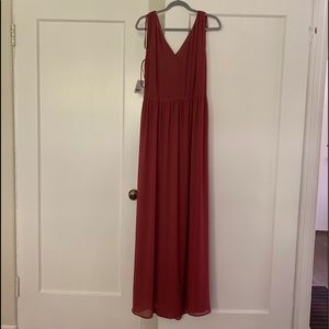 Nouvelle Amsale Double V Bridesmaid Dress NWT